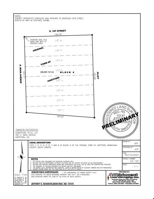 Homestead Hills East Lots