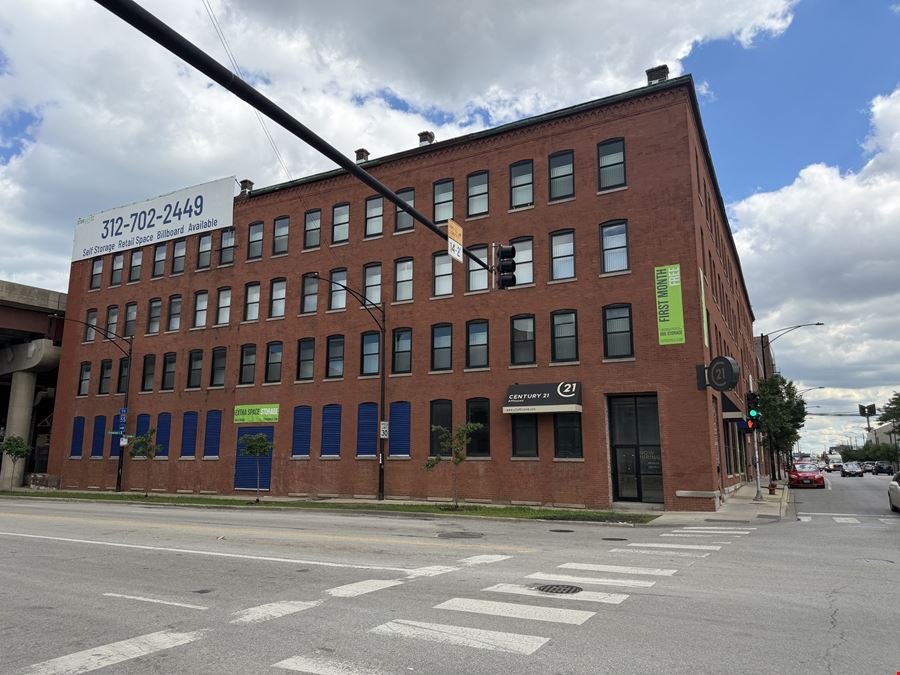 1,100 SF Pilsen Retail with Three I-90 Expressway Billboards