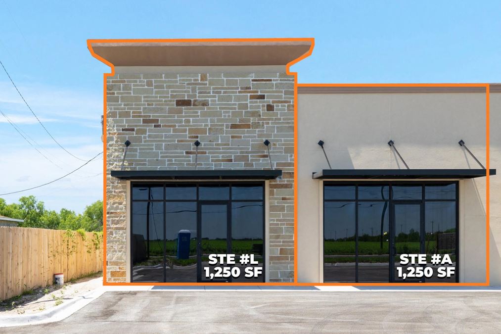 1,250 SF Retail Spaces | Elsa TX