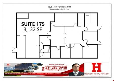 Preview of Office space for Rent at 1801 South Perimeter Road