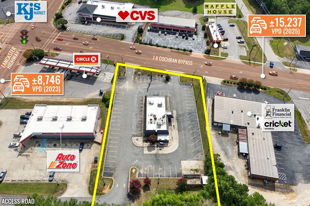 REIT Sale | Former Hardee’s with Drive-Thru | 23K VPD | Charlotte MSA | 1-Acre