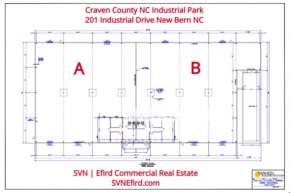 Craven County Industrial Park Climate-Controlled Flex Warehouses For Lease