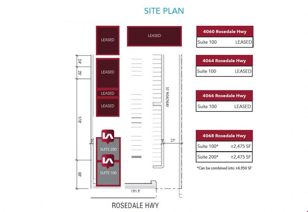 4068 ROSEDALE HWY, SUITE 100 & 200 |