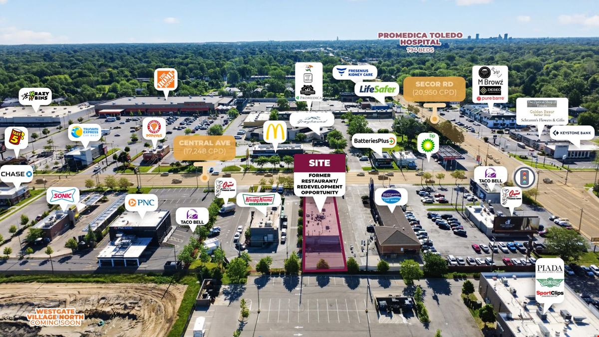 Prime Retail Site w/ Drive Thru Potential