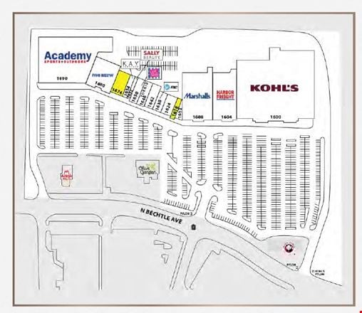 Preview of Retail space for Rent at 1600-1690 N Bechtle Avenue