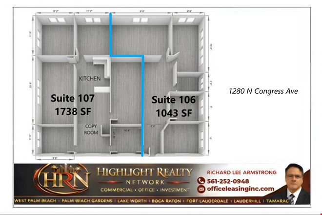 Preview of Office space for Rent at 1280 Old Congress Ave