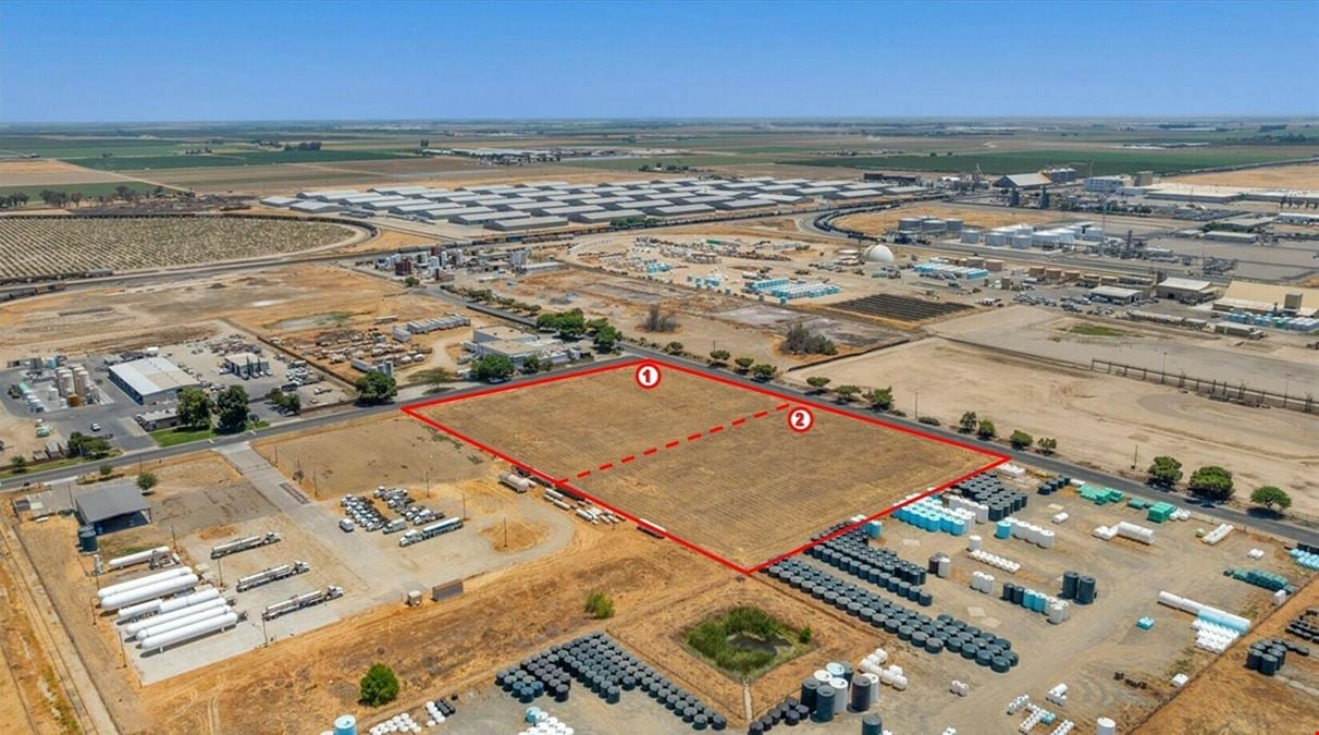 (2) Industrial Development Land Lots in Hanford, CA