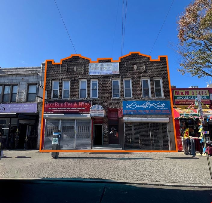 820-822 Utica Avenue | Two Buildings For Sale - 2 Retail Stores, 3 Apartments, & 1 Office