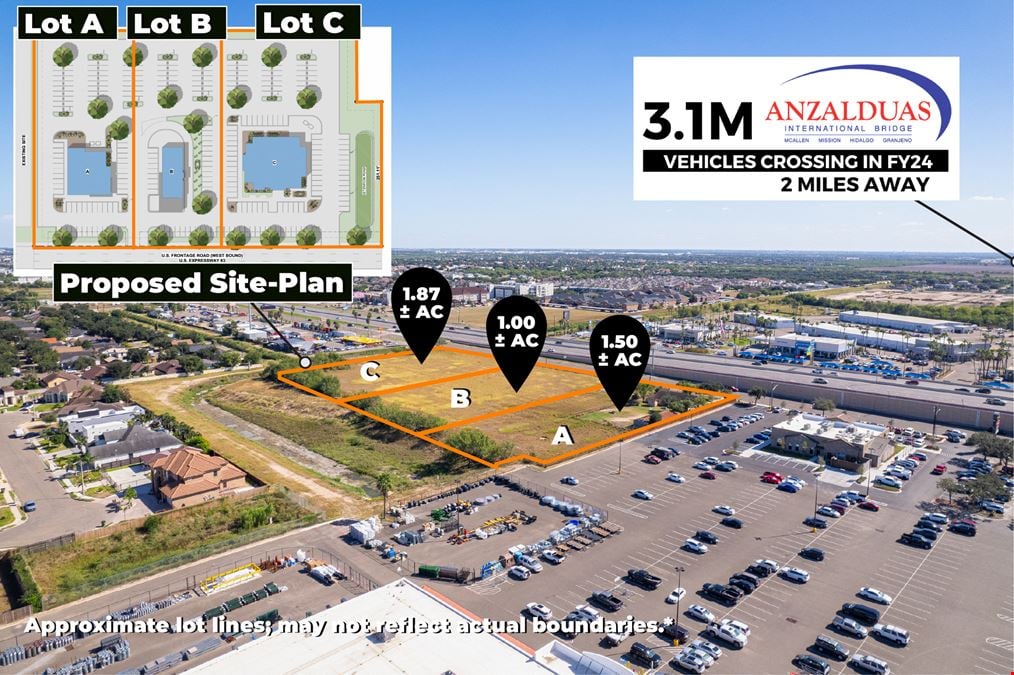 Mission Crossing | 1.00-1.87±AC Pad-Sites | Mission TX