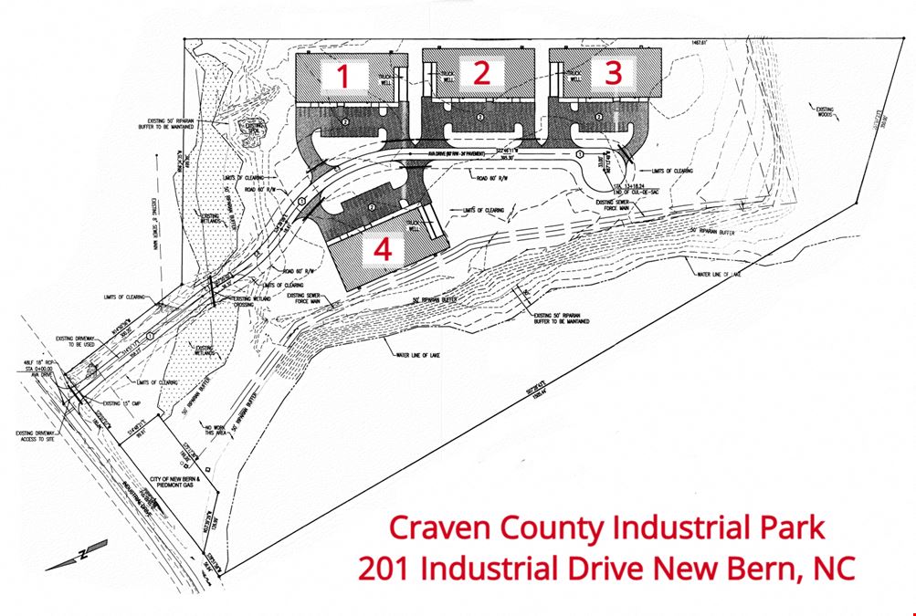 Craven County Industrial Park Flex Warehouses For Lease