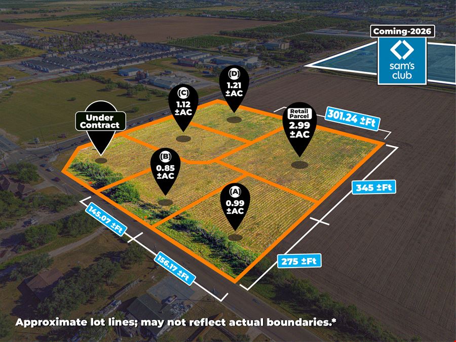 Adam’s Landing | Retail Pad Sites for Sale | ±0.85–±2.99 AC
