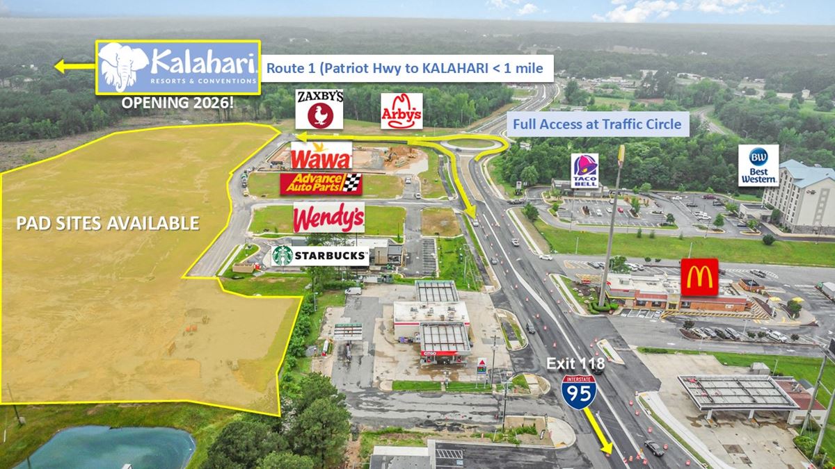 Thornburg Exit 118 Pad Sites