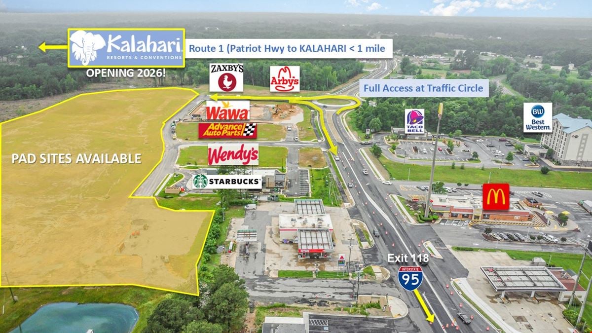 Thornburg Exit 118 Pad Sites