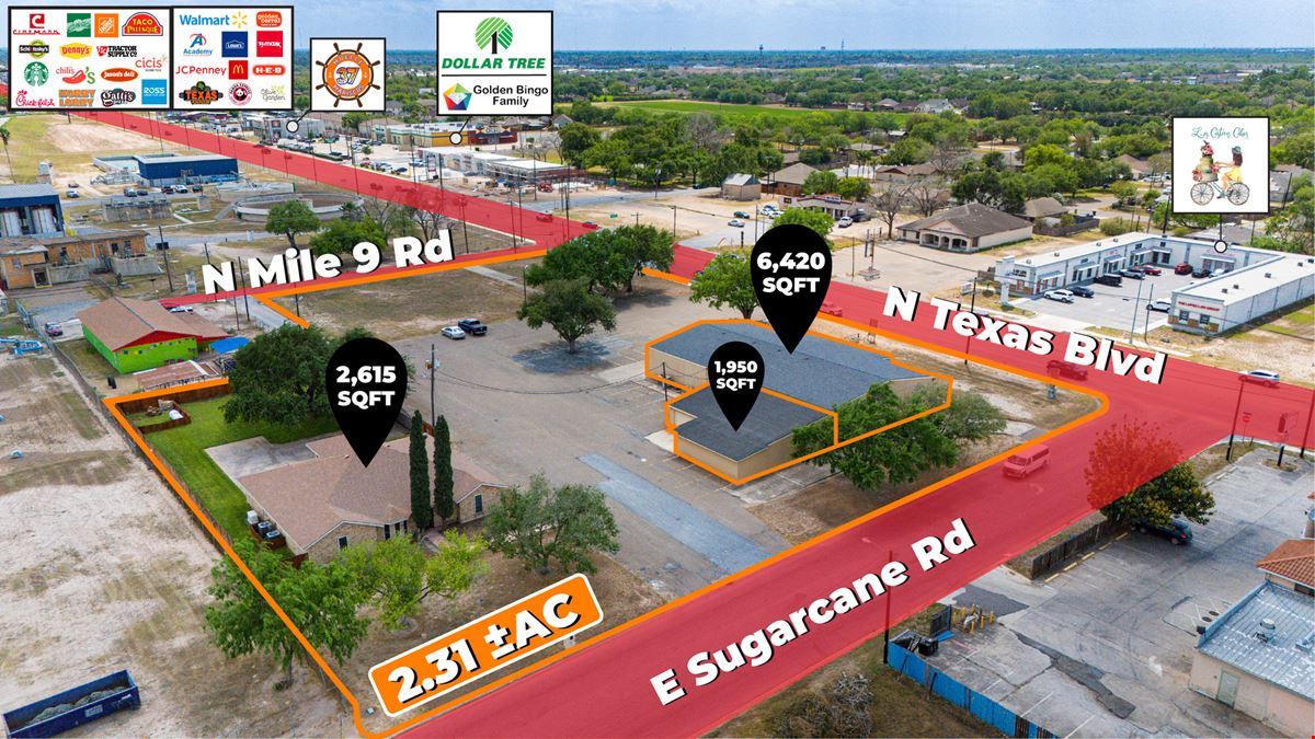 2.31 ±AC | Mixed-Used Opportunity  | Zoned B-2 | Weslaco, TX