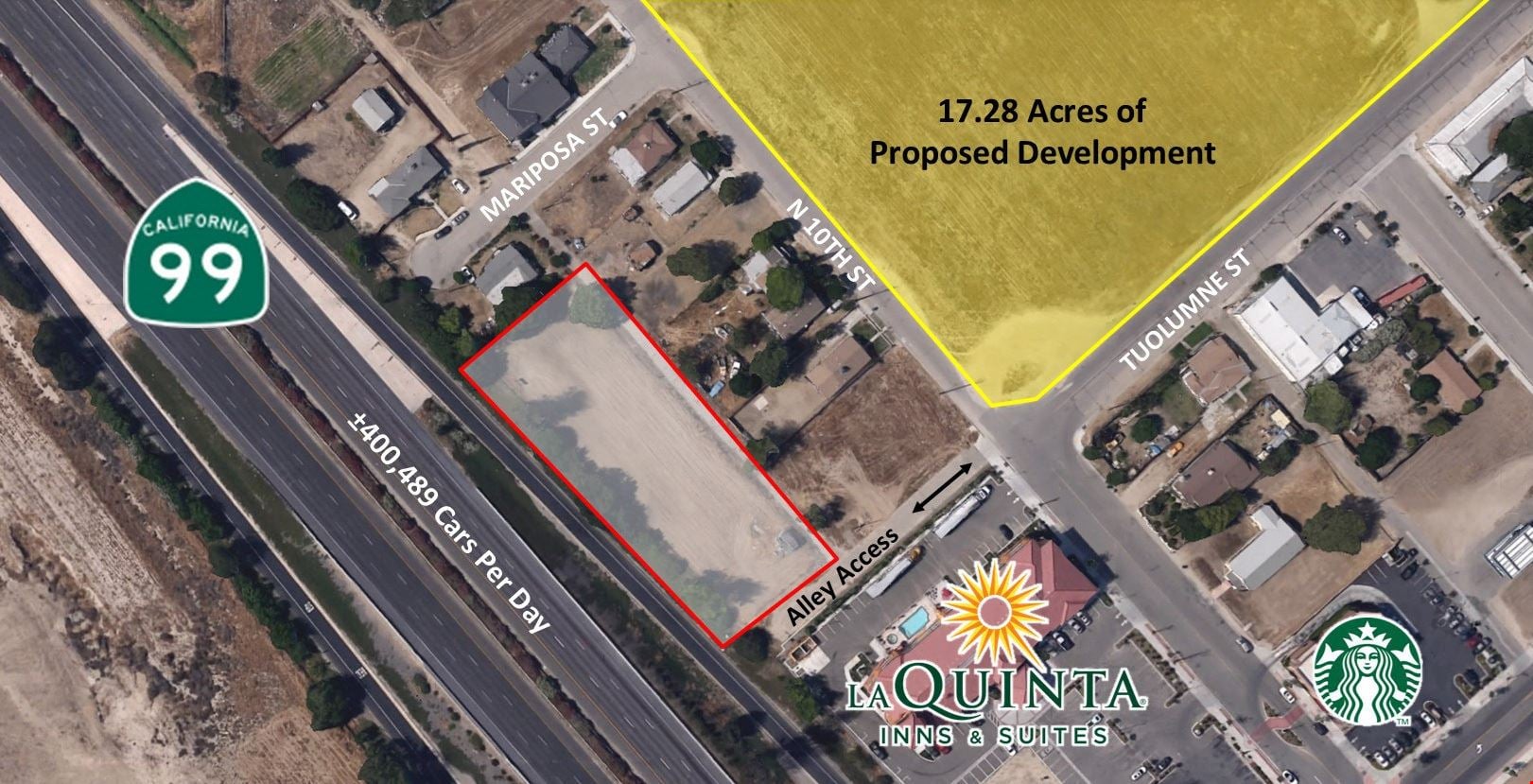 ±0.80 Acres of CA-99 Highway Commercial Development Land