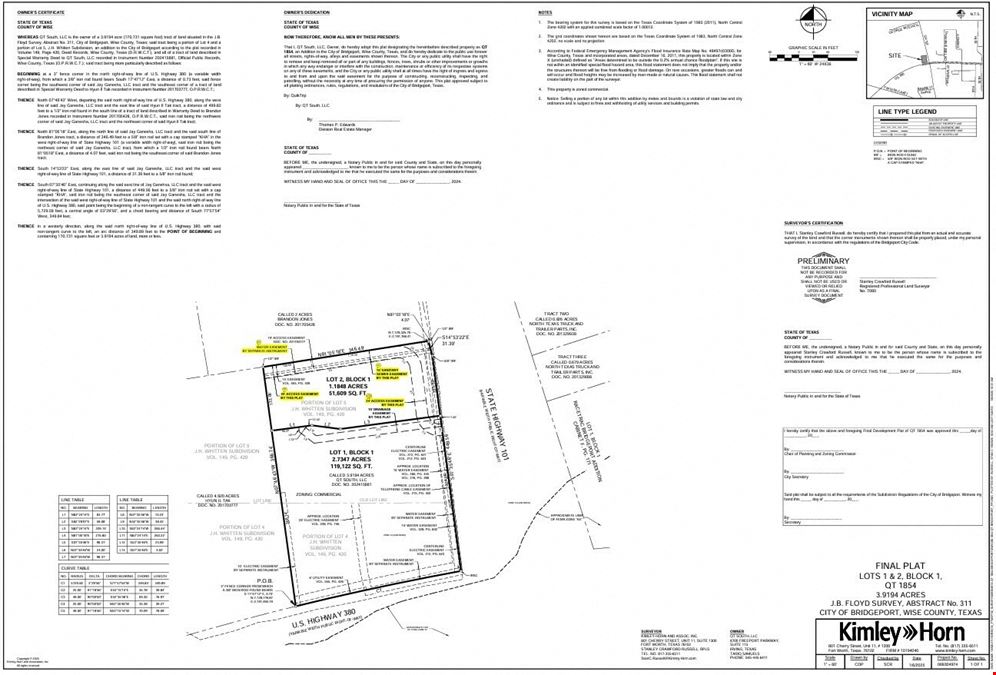 LAND FOR SALE - 1.1848 +/- ACRES