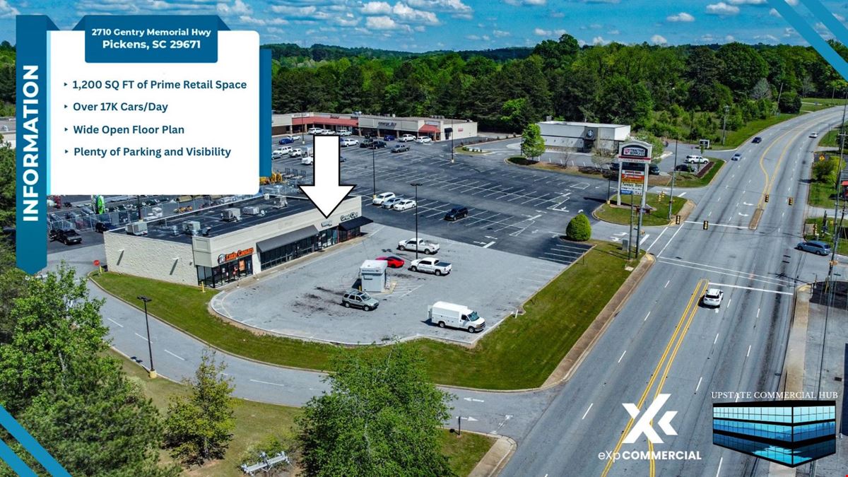 Retail Space- Pickens- 1,200 SQ FT