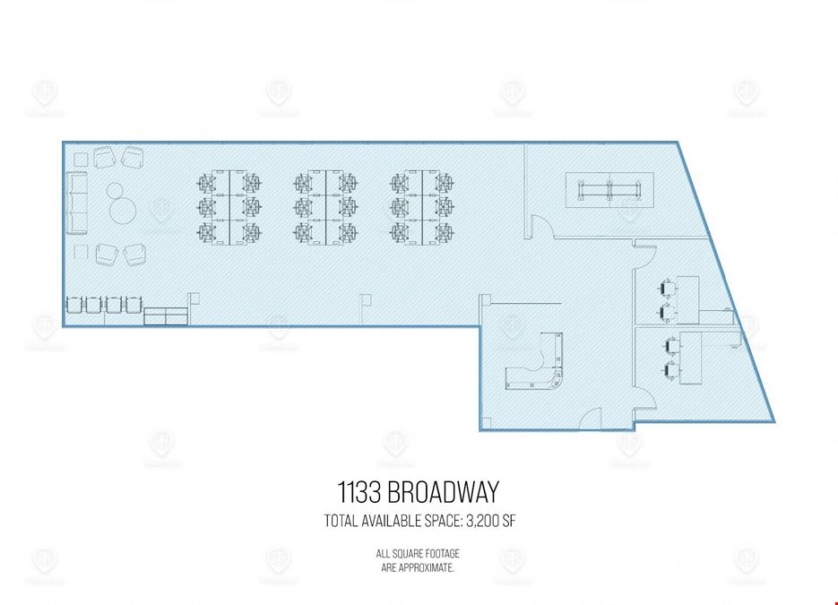 3,200 SF | 1133 Broadway | Beautifully Built-Out Office For Sublease