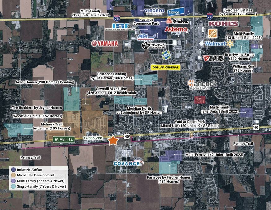 2201 W Main St – Greenfield – Land | 5.18 AC