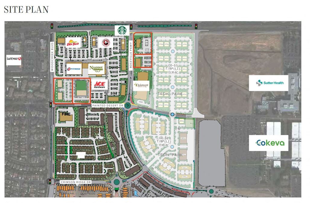 QSR/Retail Pad Site - 1.0ac - near SEC Blue Oaks Blvd & Roseville Pkwy