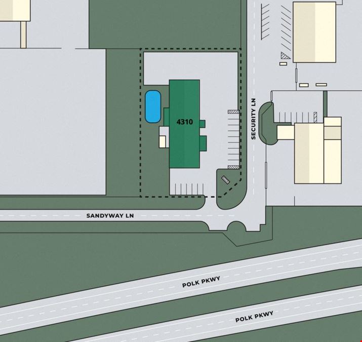 Free Standing Warehouse Near Polk Parkway With Yard