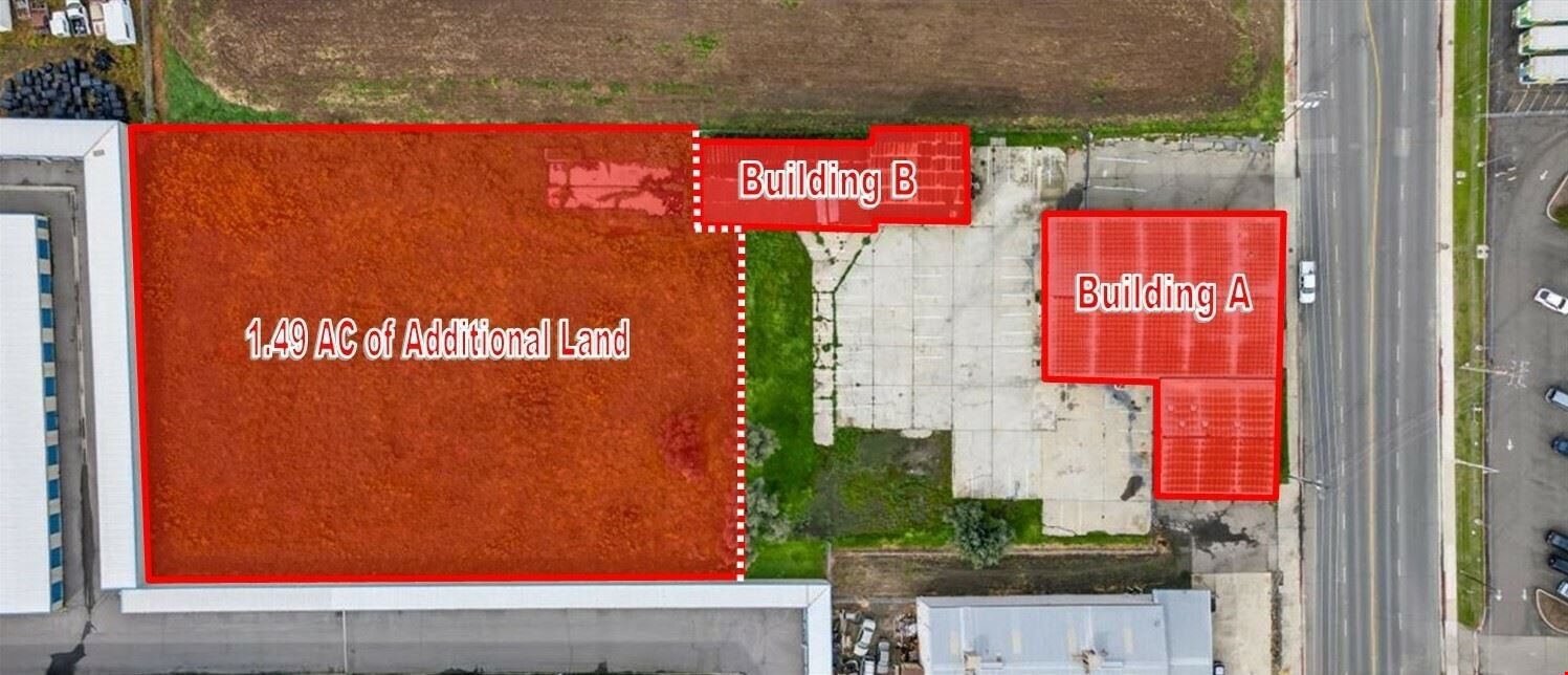 Freestanding Industrial Building on ±2.37 Acres in Porterville