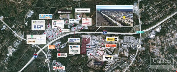 ±10 Acres of Industrial Outdoor Storage | Located just off I-20