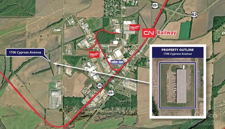70,000 SF Industrial/Manufacturing & Fabrication Facility in Greenwood, Mississippi for Sale