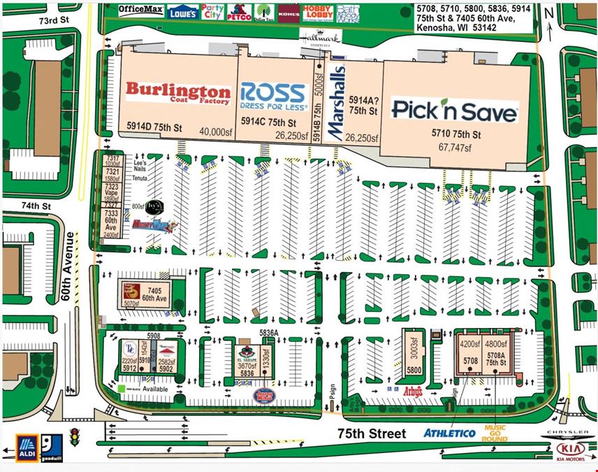 5708 to 5914 75th St & 7405 to 7317 60th Ave