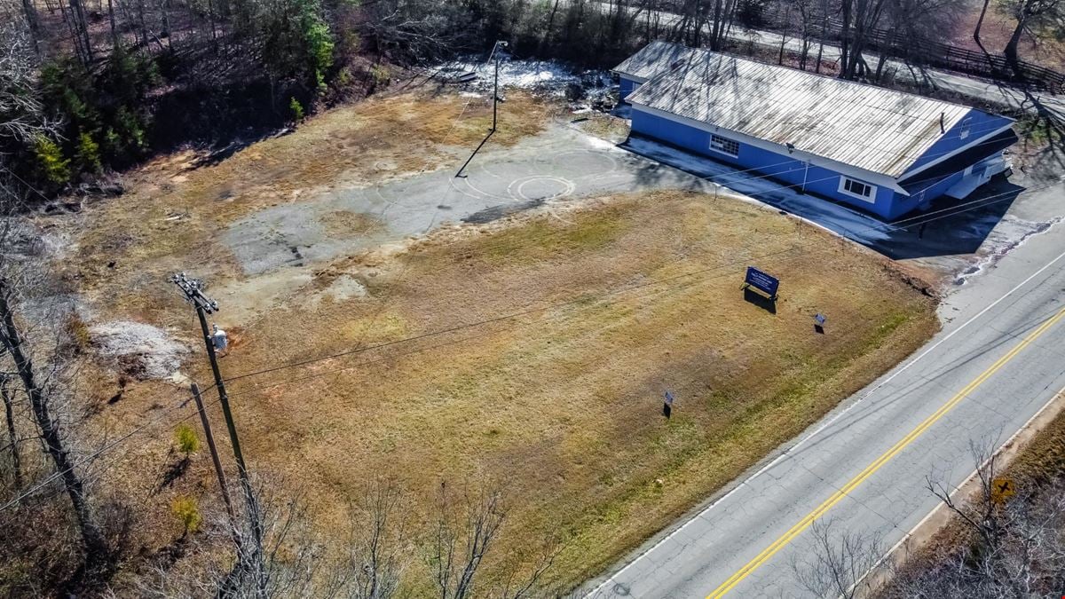 Large Building, Busy Road, Cleared Lot- Pickens County