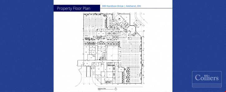 99,600 SF of Industrial Facility on a 12.15-acres available in Amherst, Ohio