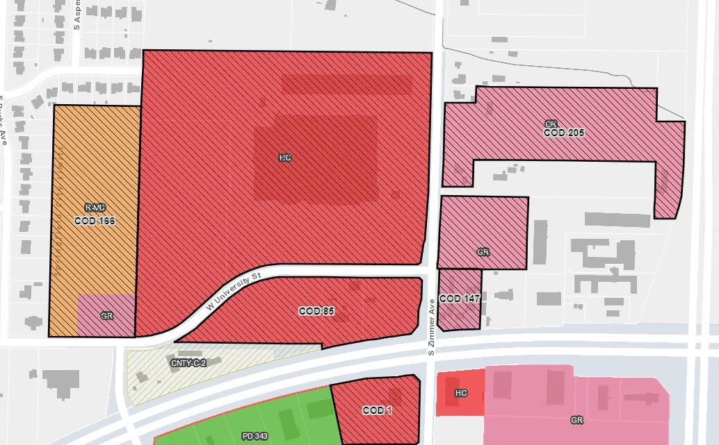 Menard's Shadowed Development Land