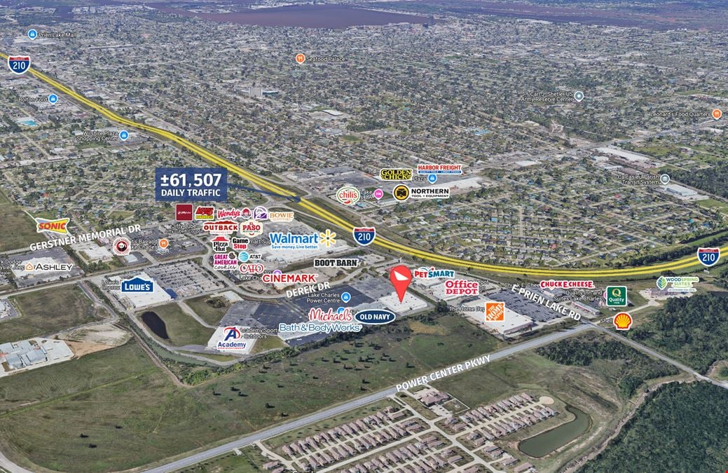 ±54,375 Big Box for Lease in Lake Charles Power Center