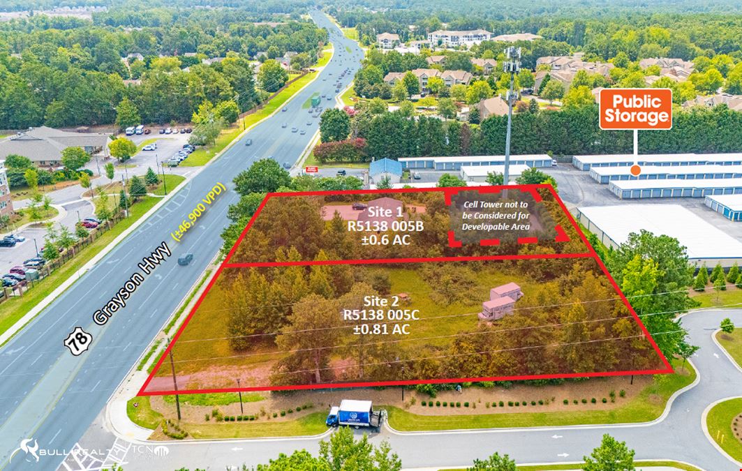Two Adjoining Parcels | ±1.41 Acres | Commercial Development Opportunity