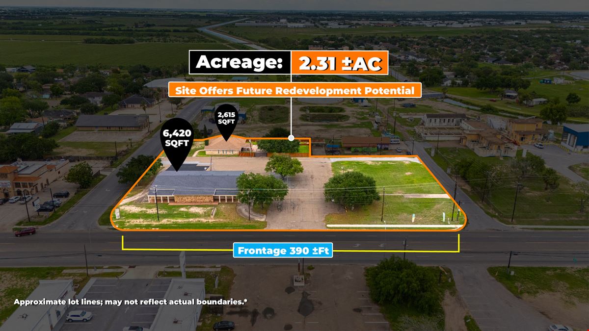 2.31 ±AC | Mixed-Used Opportunity  | Zoned B-2 | Weslaco, TX