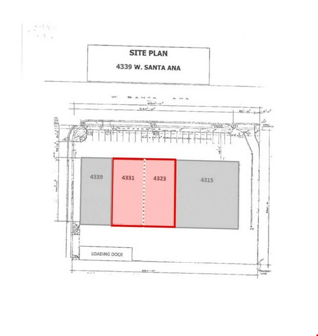 (2) Open Warehouse Spaces in Bullard Industrial Park