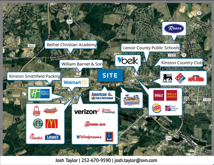High Traffic Land Kinston NC