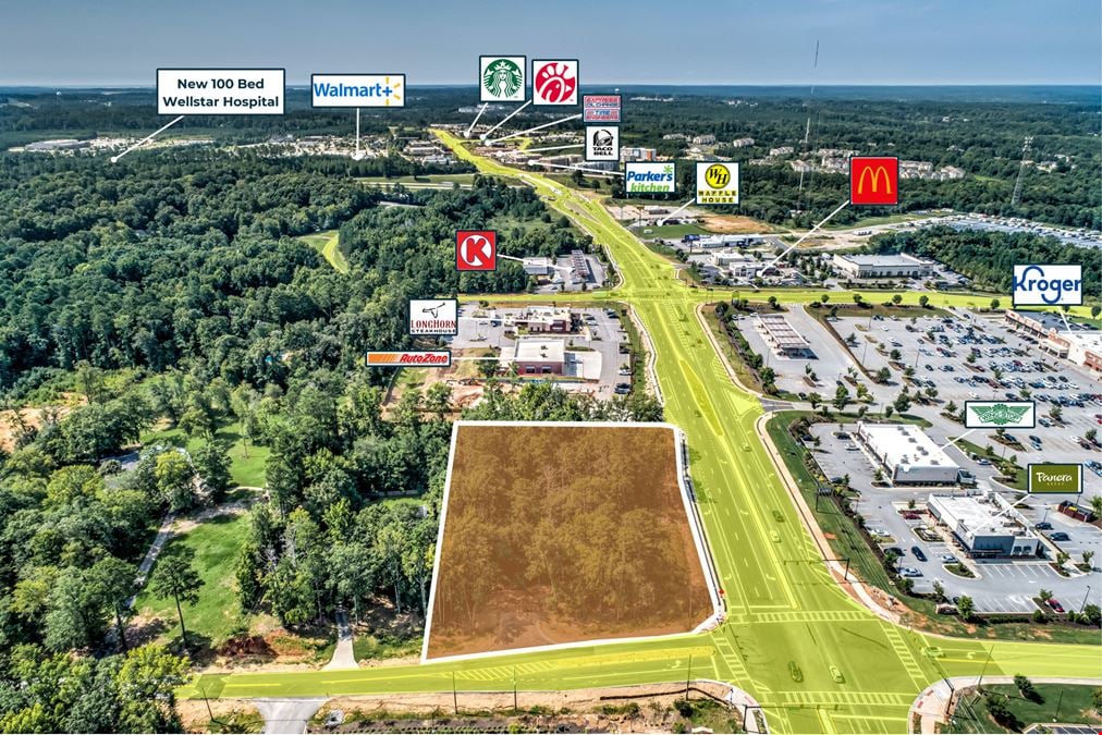 1.81 Acre Signalized Corner Ground Lease or Build-to-suit