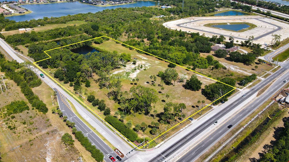 9.65+- Acres Commercial Acres in Major  Growth Area-Minton Road West Melbourne Florida