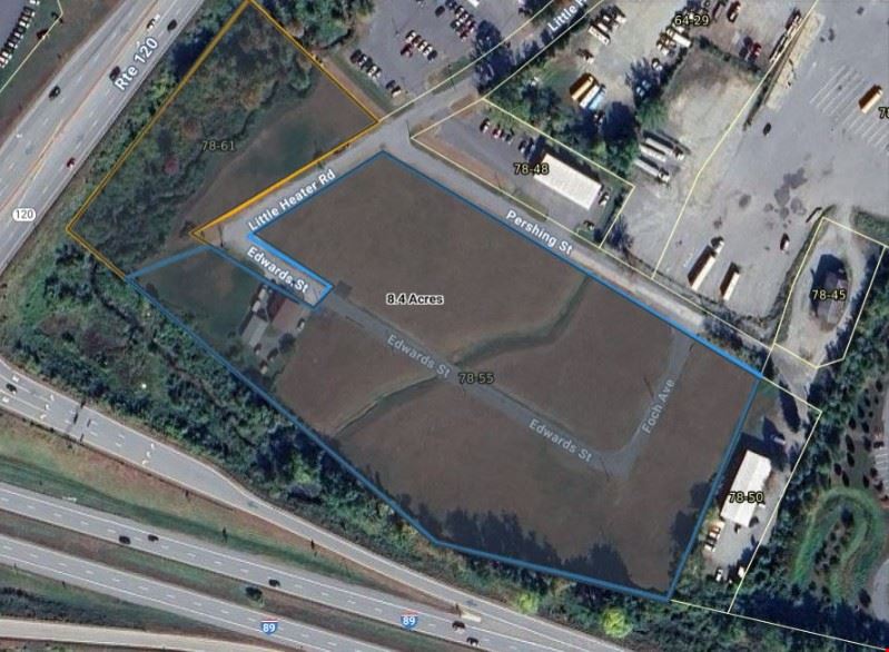 8.8 acres 100% location I-89 frontage