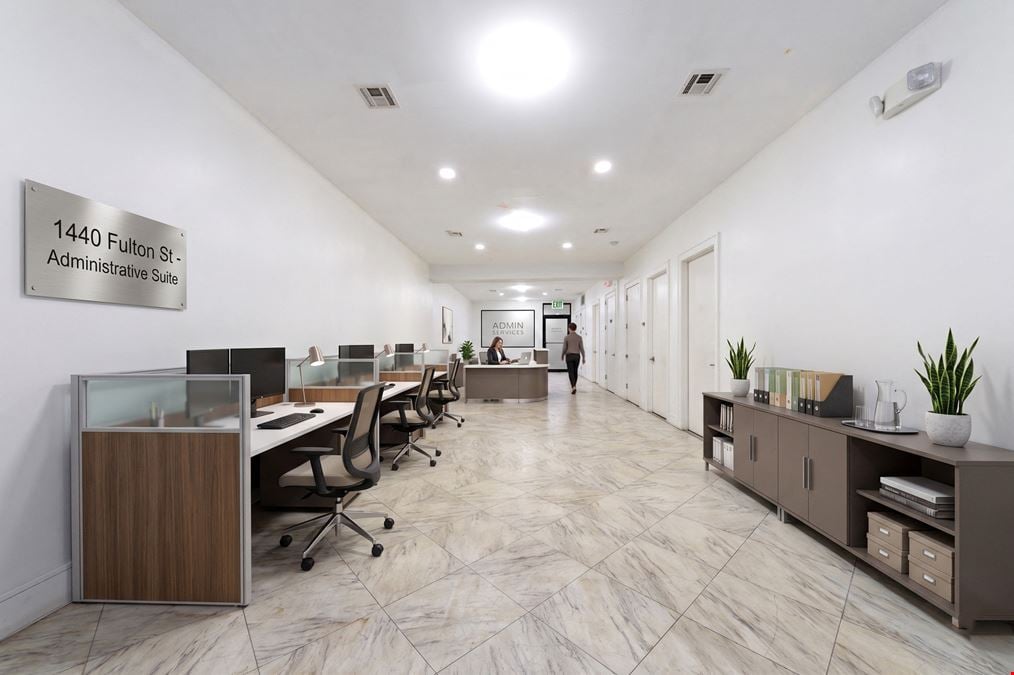 1,500 SF | 1440 Fulton Street | Bed-Stuy Renovated Vanilla Box Space for Lease