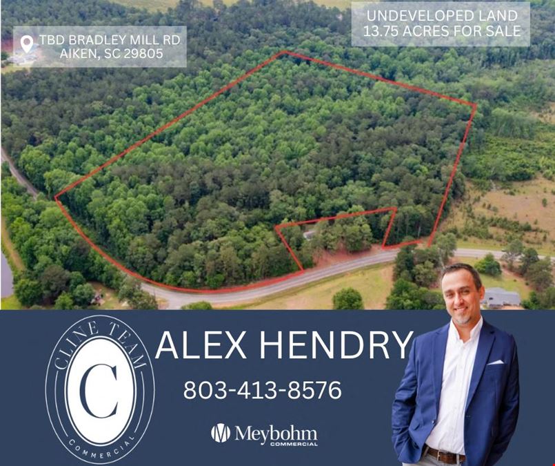 13.75 Acres Undeveloped Land with Timber: Mixed Hardwoods in North Aiken