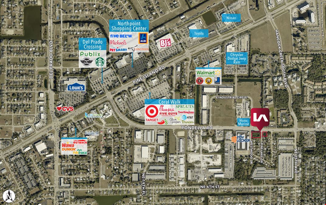 Pondella Rd Commercial Sites