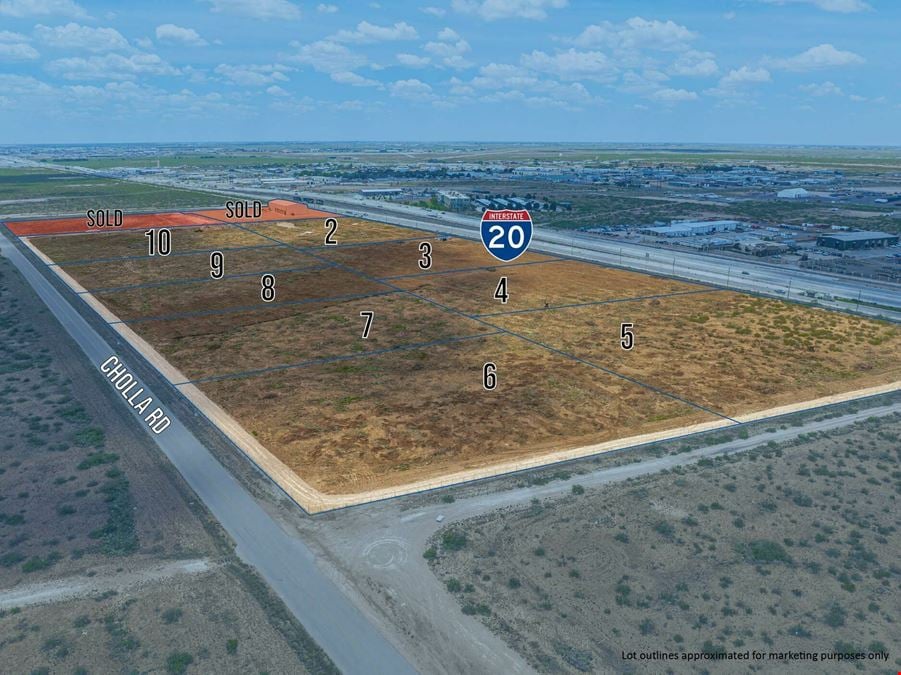4.6-6.8 Acre Lots on Interstate 20 for Custom Build to Suit!