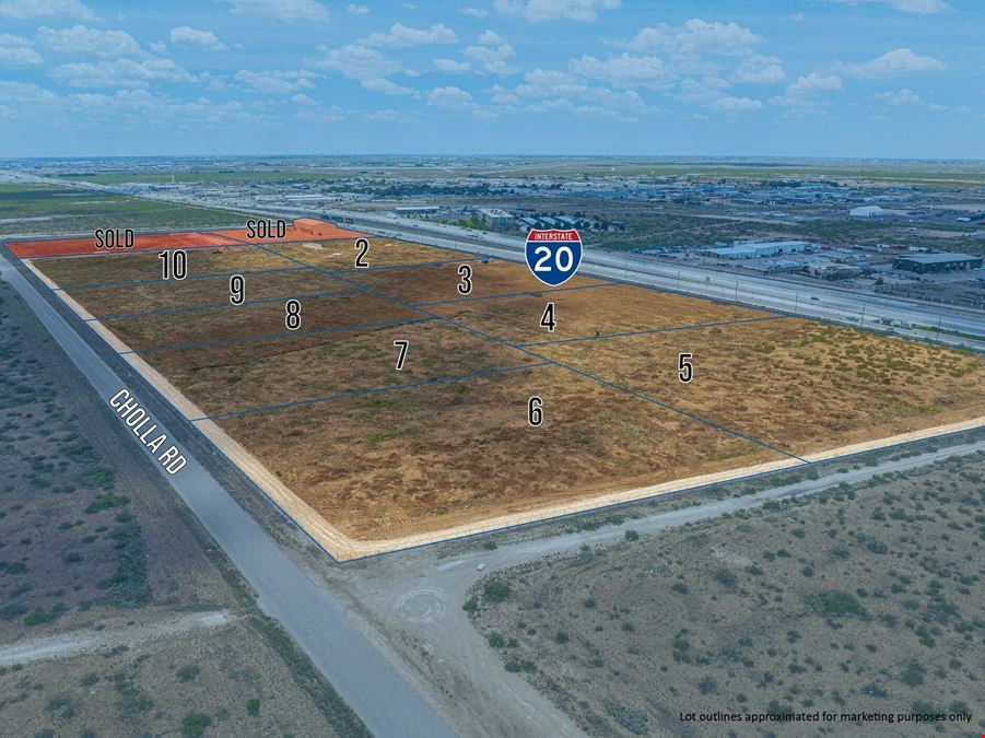 4.6-6.8 Acre Lots on Interstate 20 for Custom Build to Suit!