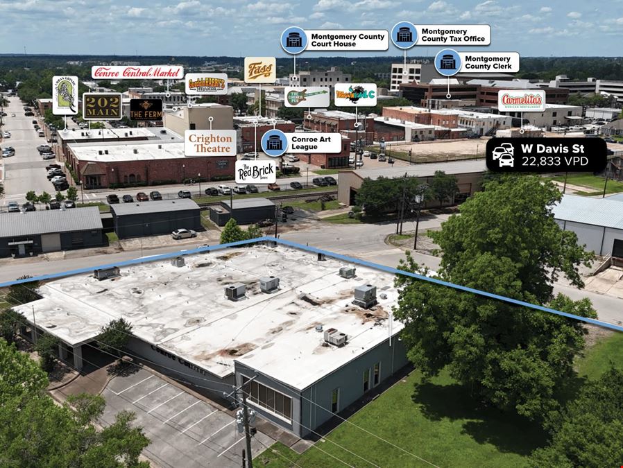 Former Conroe Courier Building | 15,605 Square Feet | Houston MSA
