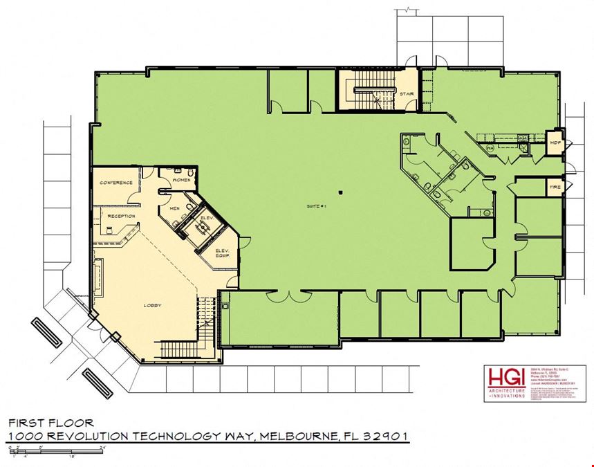 Class A Office Directly Across from the Melbourne International Airport