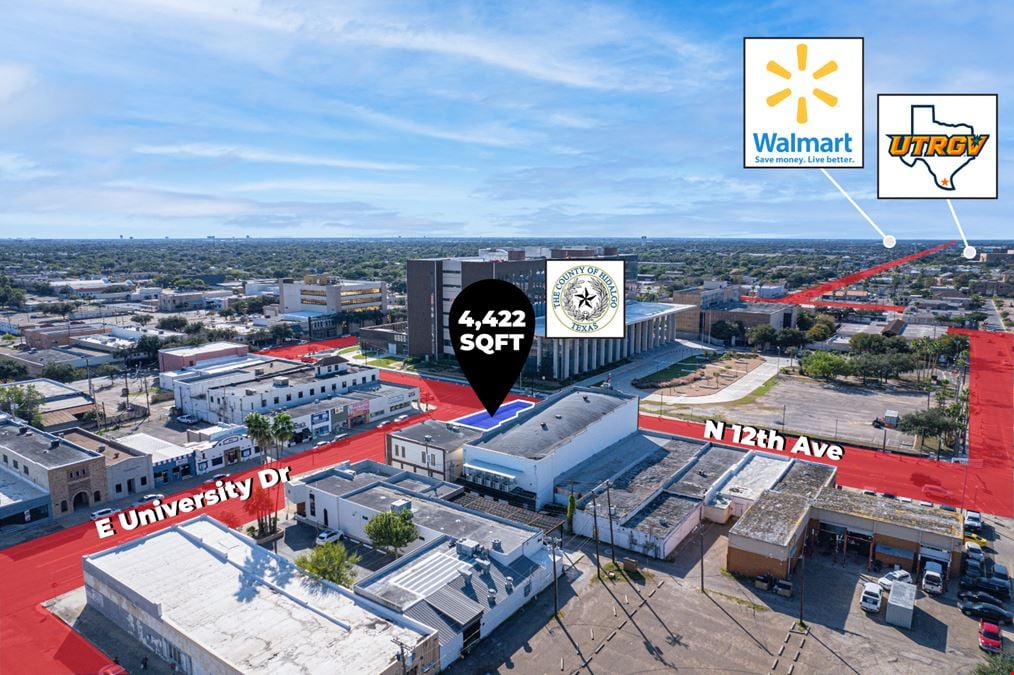 4,422 SF | Hard corner property  | Downtown Edinburg, TX