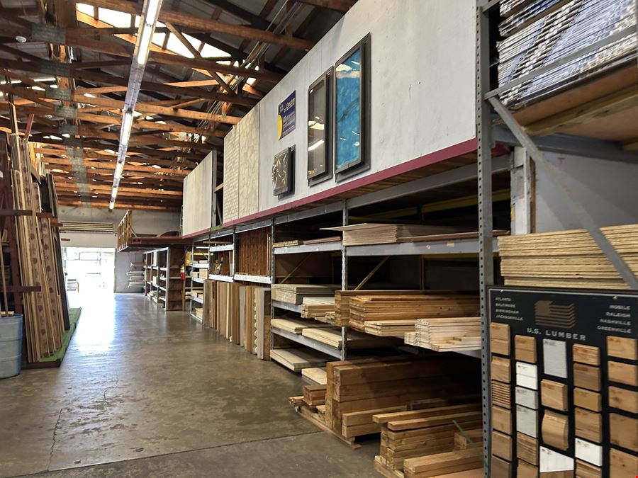 Materials/Lumber Facility on 5.6 Acres
