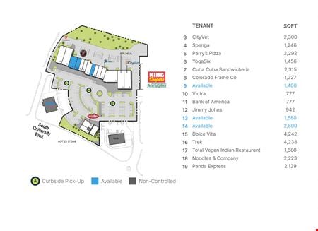 Preview of Retail space for Rent at Highlands Ranch Pkwy & University Blvd